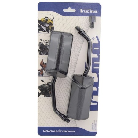 Juego de retrovisores universales V PARTS F1 M8 negro