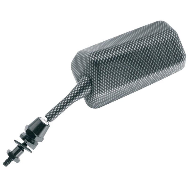 Juego de retrovisores universales V PARTS Rectangular F1 carbon look