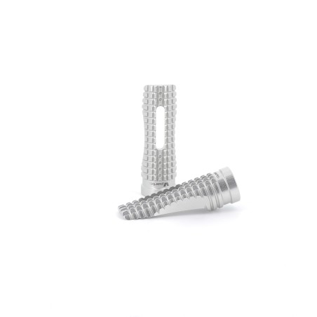 Reposapiés Racing EVO 2 V PARTS aluminio natural