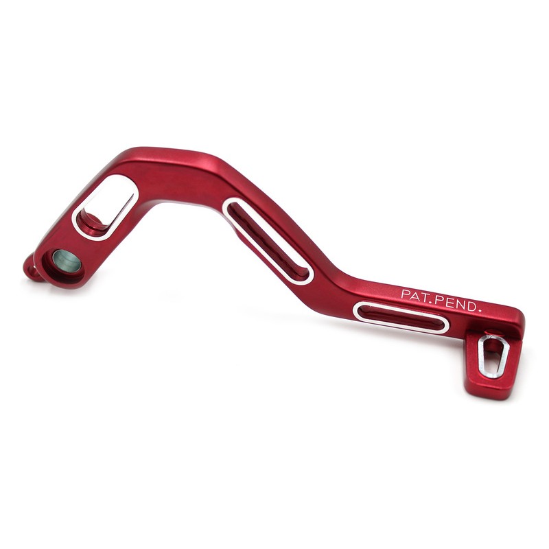 Pedal de freno V PARTS - Derbi aluminio rojo