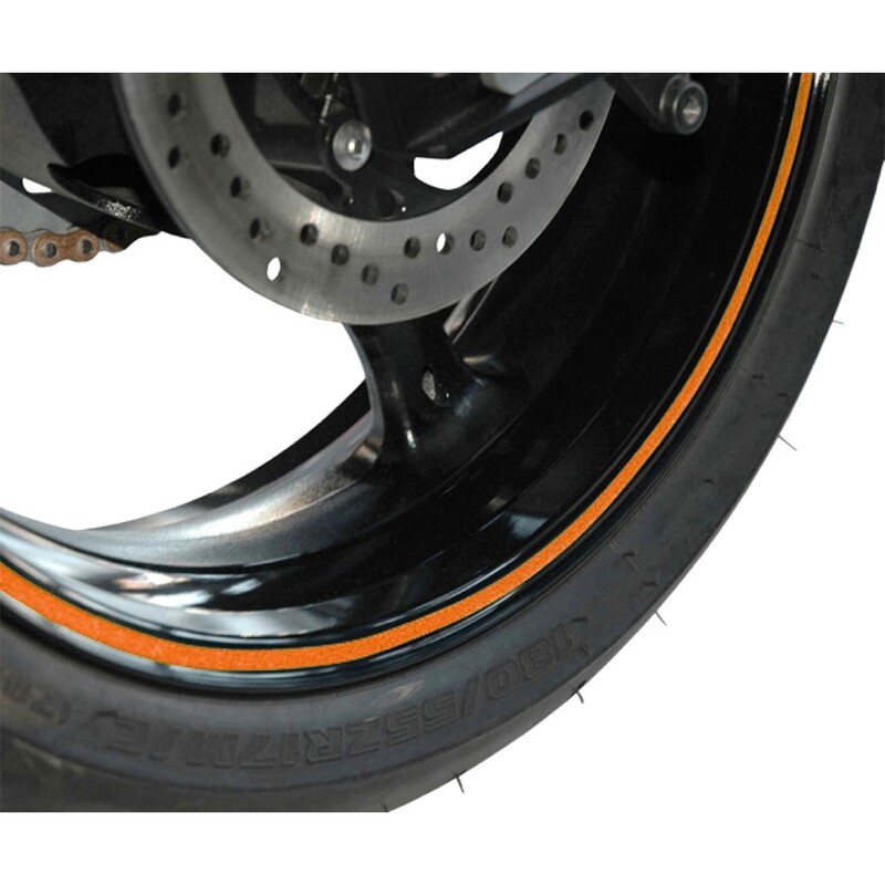 Cinta auto-adhesiva perfil de llanta naranja Fluor V PARTS
