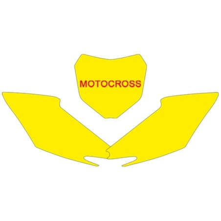 Juego adhesivos porta números BLACKBIRD negro Honda CRF250R / 450R