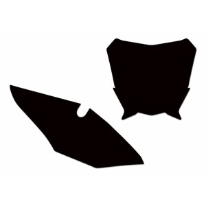 Juego adhesivos porta números BLACKBIRD negro Honda CRF450R