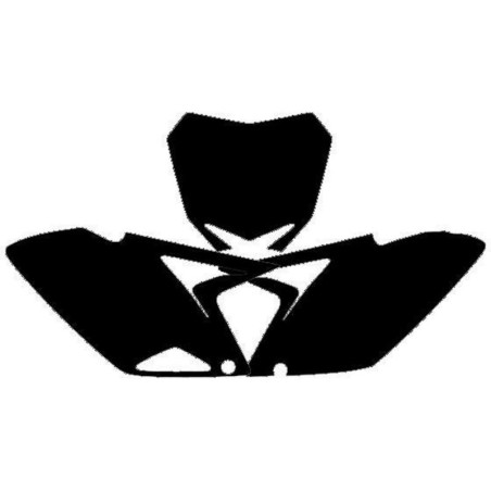 BLACKBIRD Plate Stickers Black Suzuki RM-Z250