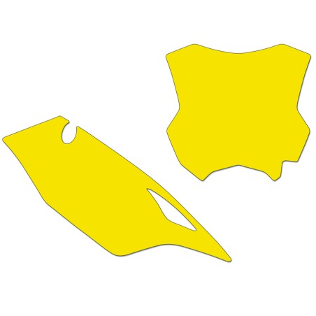 Kit adhesivos portanúmeros Blackbird KX450 19 standard/amarillo