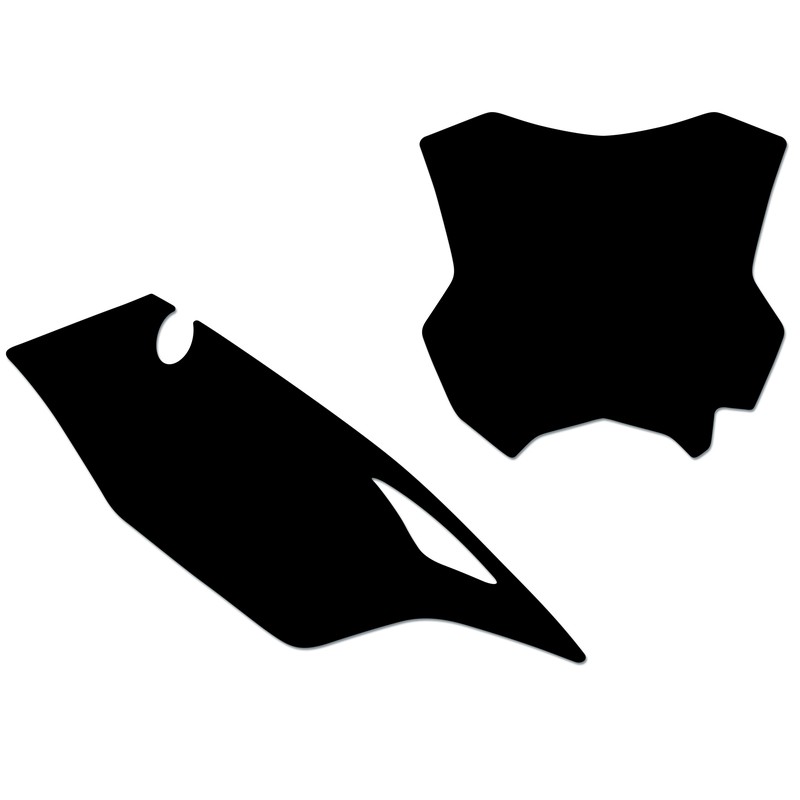 Kit adhesivos portanúmeros Blackbird KX450 19 standard/negro