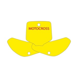 BLACKBIRD Plate Stickers Yellow KTM EXC