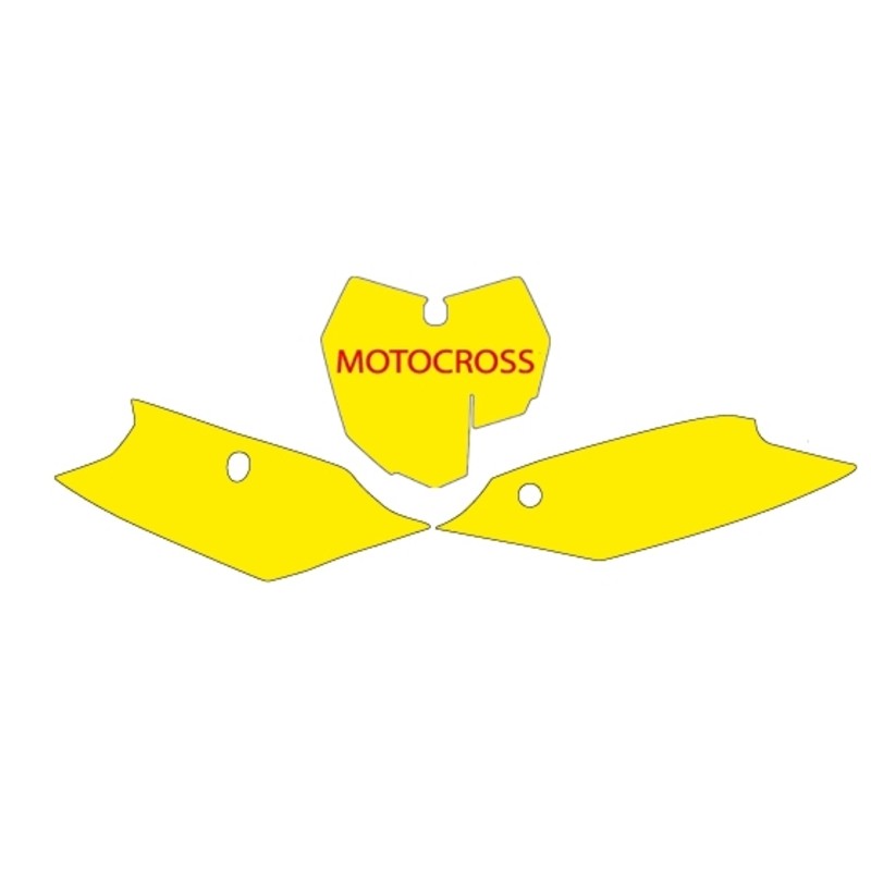 Juego adhesivos porta números BLACKBIRD negro KTM SX / SX-F