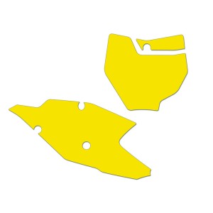 Kit adhesivos portanúmeros Blackbird KTM SX/SX-F 19 standard/amarillo