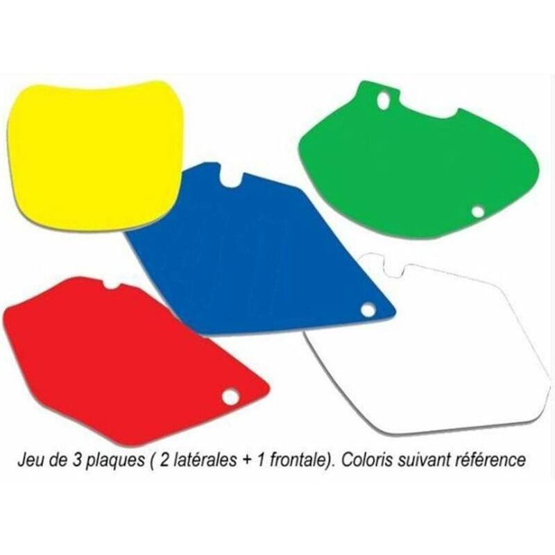 BLACKBIRD Plate Stickers White Husqvarna