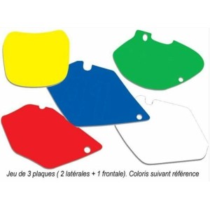 Juego adhesivos porta números BLACKBIRD verde Husqvarna