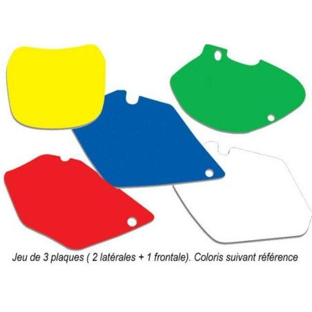 BLACKBIRD Plate Stickers Green Husaberg FE/TE