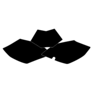 BLACKBIRD Plate Stickers Black Beta RR