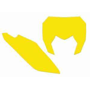 Juego adhesivos porta números BLACKBIRD amarillo Sherco SE / SE-F