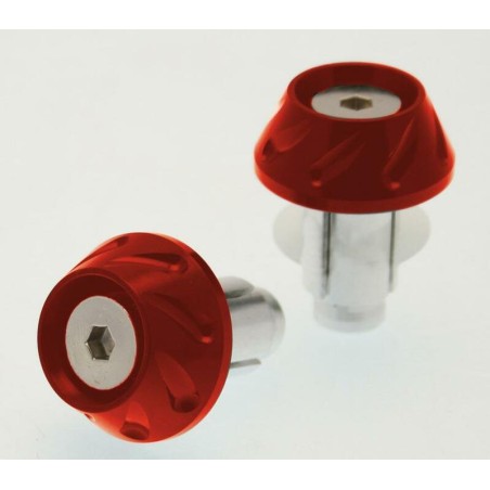 Punteras de manillar BIHR Ø14-17mm Rojo