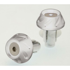 Punteras de manillar BIHR Ø14-17mm Plata