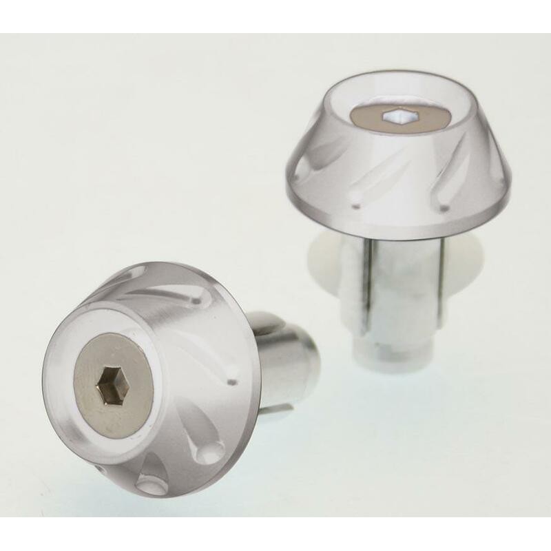 Punteras de manillar BIHR Ø14-17mm Plata