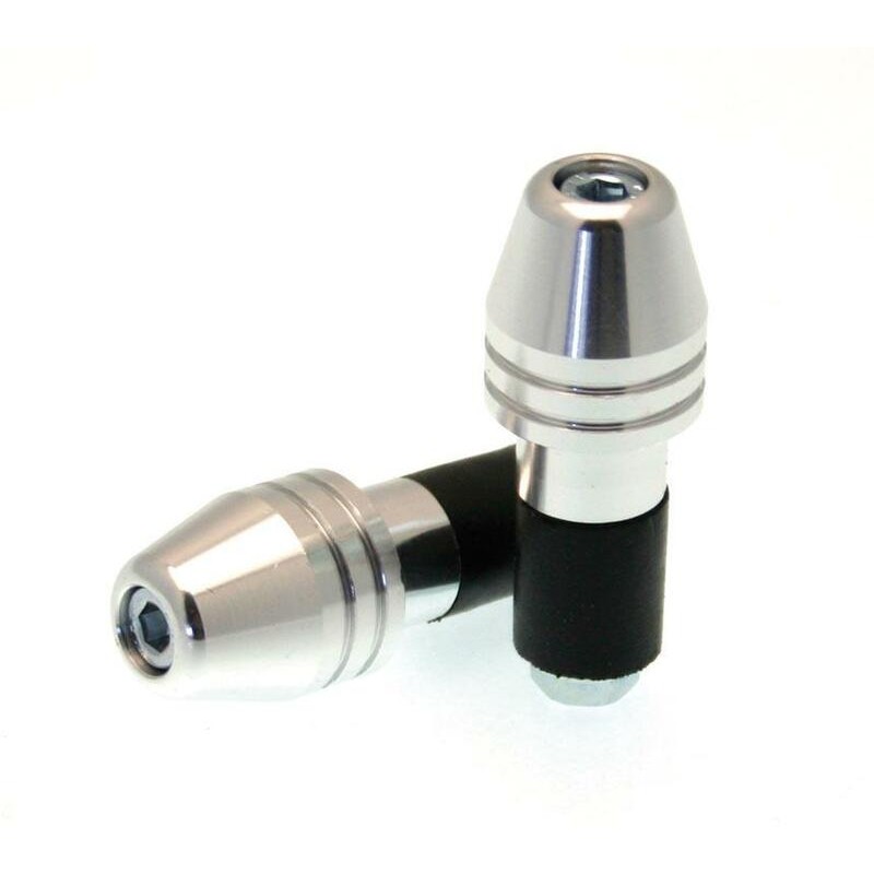 BIHR Rocket Bar Ends Ø18mm Silver