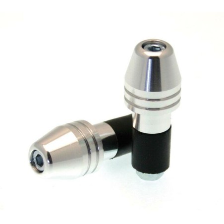 BIHR Rocket Bar Ends Ø18mm Silver