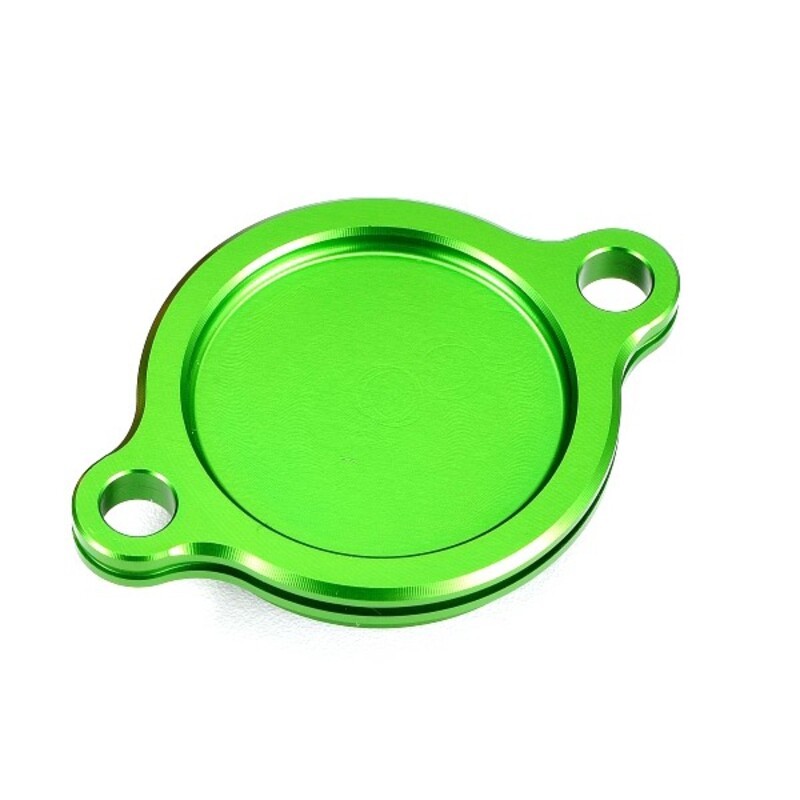 Tapa filtro de aceite verde Kawasaki Suzuki V PARTS