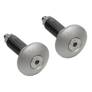 Juego contrapesos manillar V PARTS - finos plata