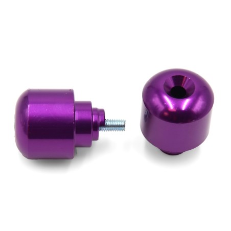 Juego contrapesos manillar V PARTS aluminio lila