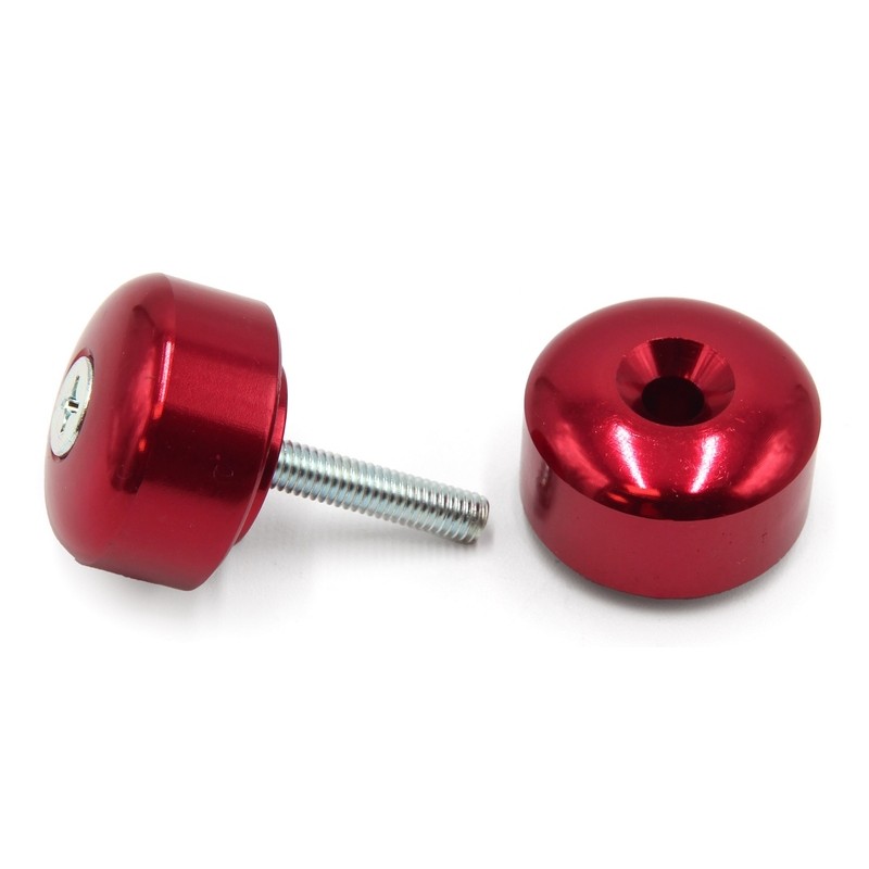 Juego contrapesos manillar V PARTS aluminio rojo