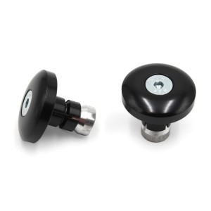 Juego contrapesos manillar V PARTS aluminio 13.5mm negro