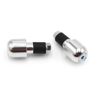 Juego contrapesos manillar V PARTS aluminio Ø13.5mm plata