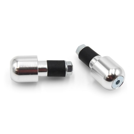 Juego contrapesos manillar V PARTS aluminio Ø13.5mm plata