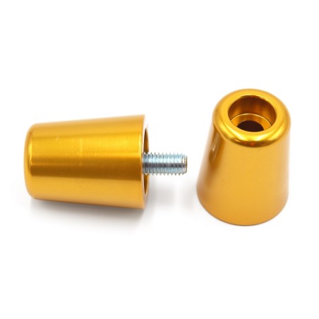 Juego contrapesos manillar V PARTS aluminio oro