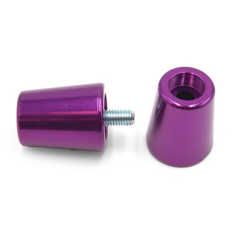 Juego contrapesos manillar V PARTS aluminio KAWASAKI lila