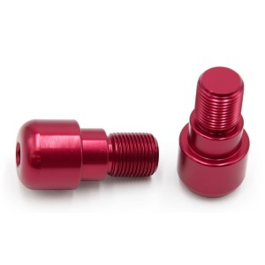 Juego contrapesos manillar V PARTS YAMAHA R6 rojo