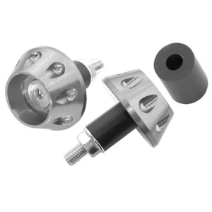 Juego contrapesos manillar V PARTS aluminio Universal plata