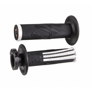 Puños ODI Emig Pro V2 Lock-On Negro/Blanco