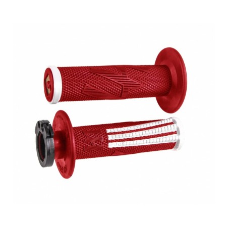 Puños ODI Emig Pro V2 Lock-On Rojo/Blanco