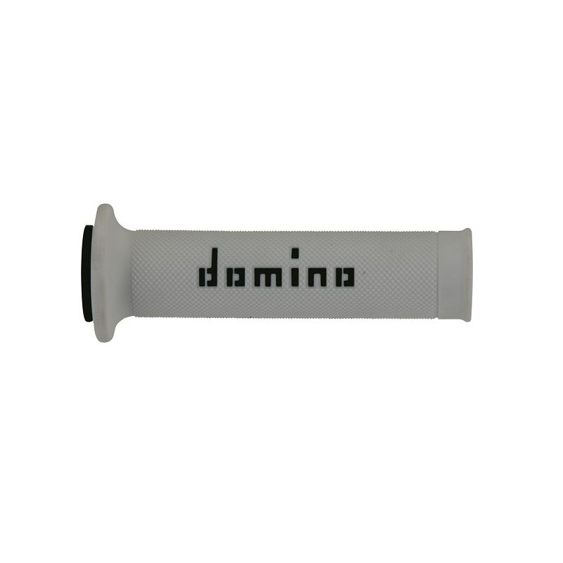 Puños racing DOMINO 126mm blanco/negro A01041C4046