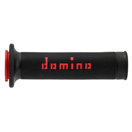 Puños racing DOMINO 126mm negro/rojo A01041C4240
