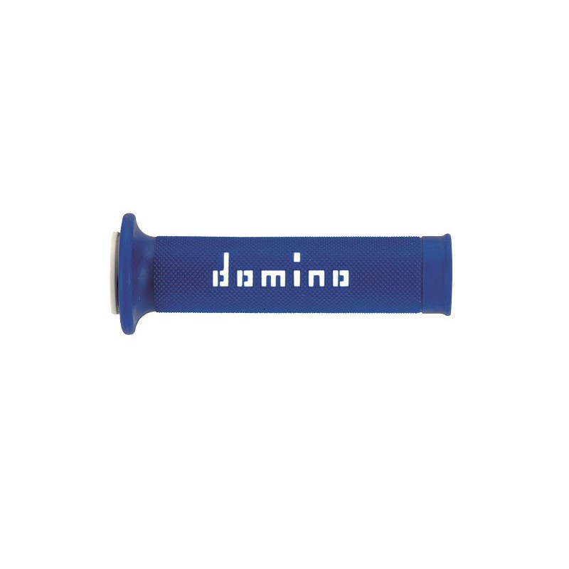 Puños racing DOMINO 126mm azul/blanco A01041C4648