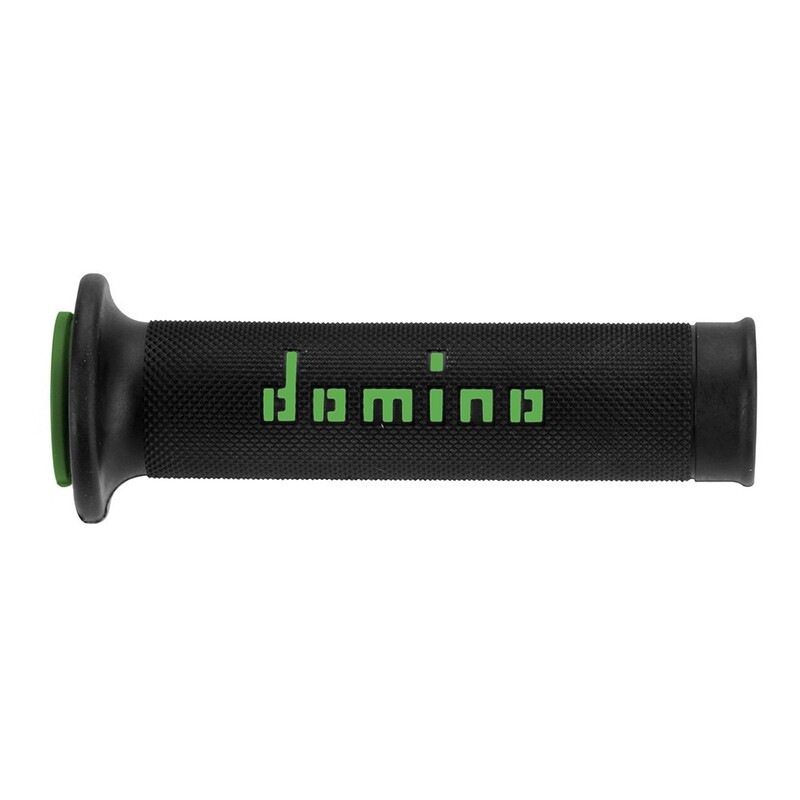 Puños racing 126mm negro/verde A01041C4440