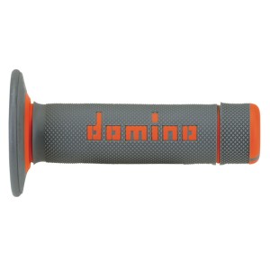 Puños off road DOMINO cross gris/naranja A02041C4552