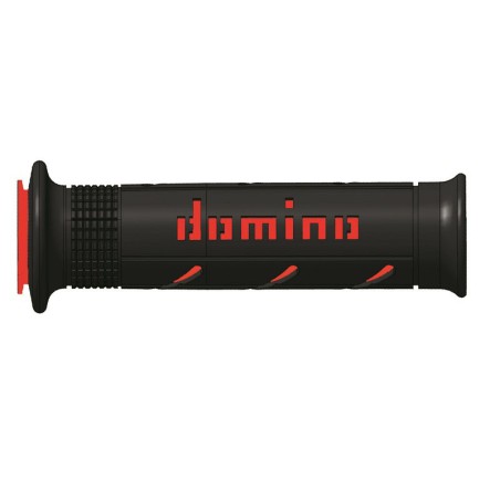 Puños racing DOMINO super soft 126mm negro/rojo A25041C4240