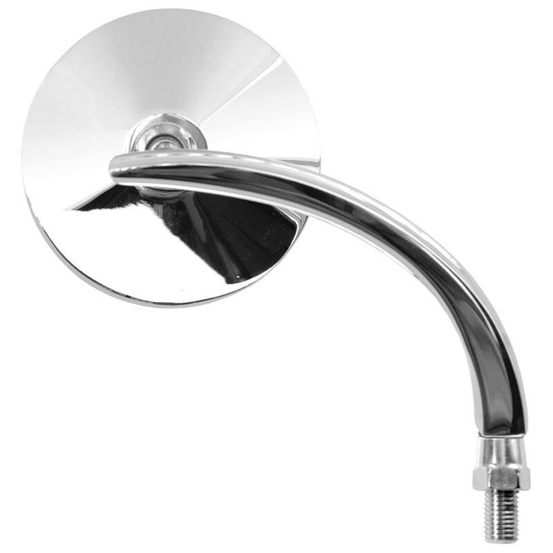 Retrovisor derecho universal V PARTS manillar Ø 75 mm cromado