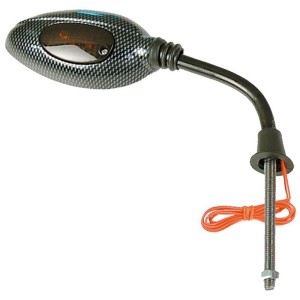 Retrovisor derecho universal V PARTS M8 x 125 rosca derecha carbon ...