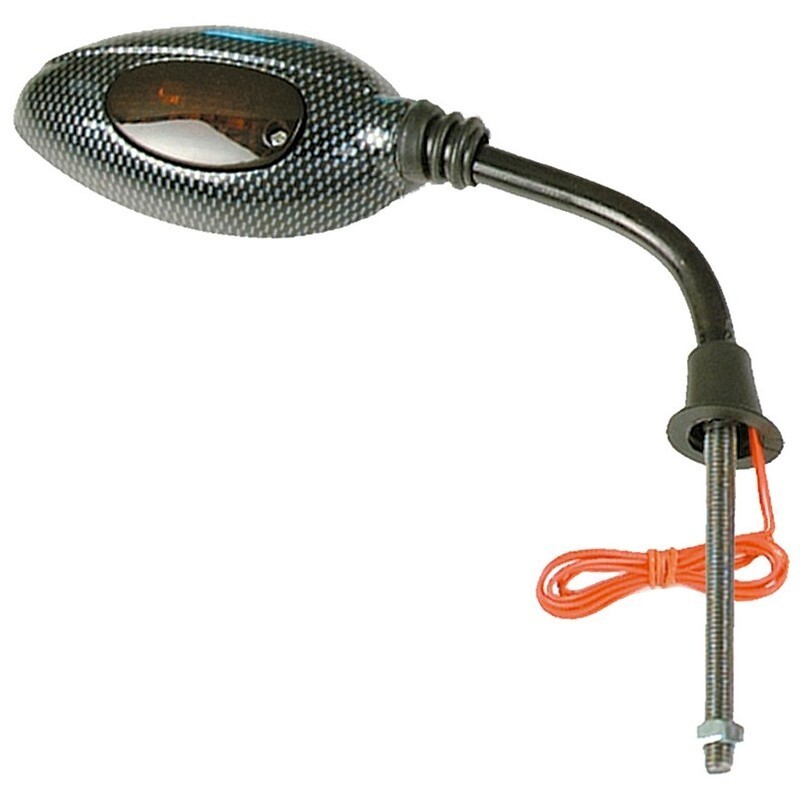 Retrovisor derecho universal V PARTS M8 x 125 rosca derecha carbon ...