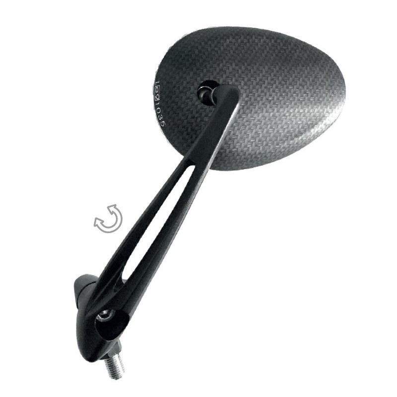 Retrovisor ambos lados universal V PARTS al puño carbon look