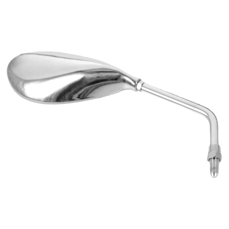 Retrovisor derecho universal V PARTS Ovoide cromado M10