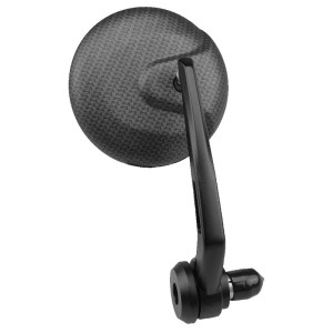 Retrovisor ambos lados universal V PARTS al puño carbon look redondo