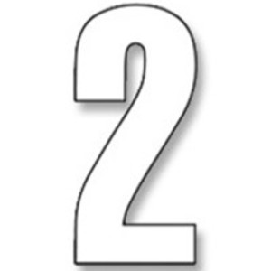 Numeros de carrera blanco - Pack de 3 uds Blackbird Crystal 5027/10/2