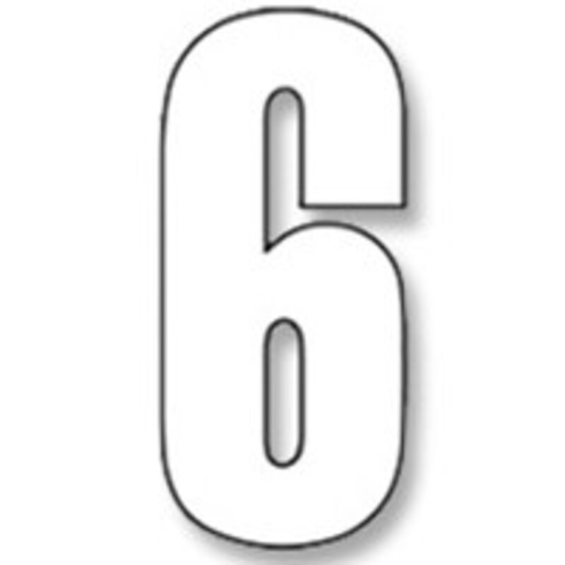 Numeros de carrera blanco - Pack de 3 uds Blackbird Crystal 5027/10/6